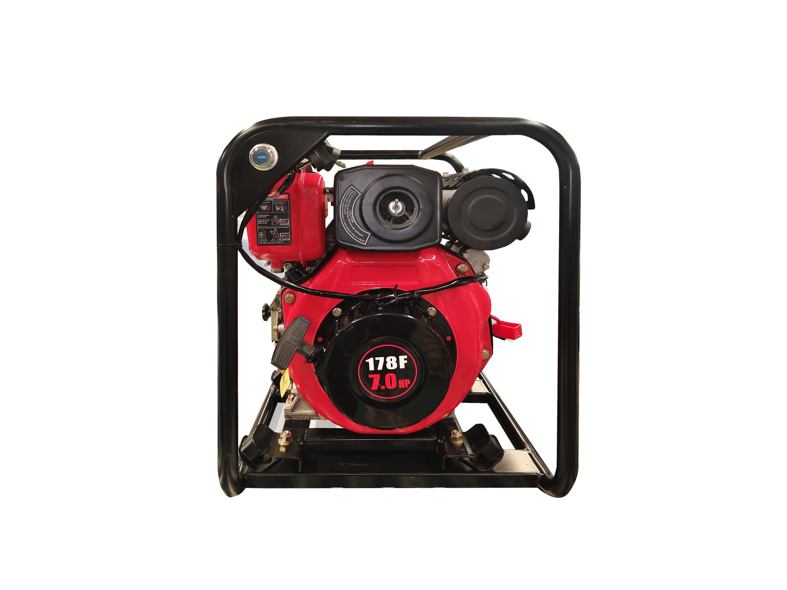 Motopompă apă curată 3”, diesel – motor S178FE, pornire electrică - imagine 3