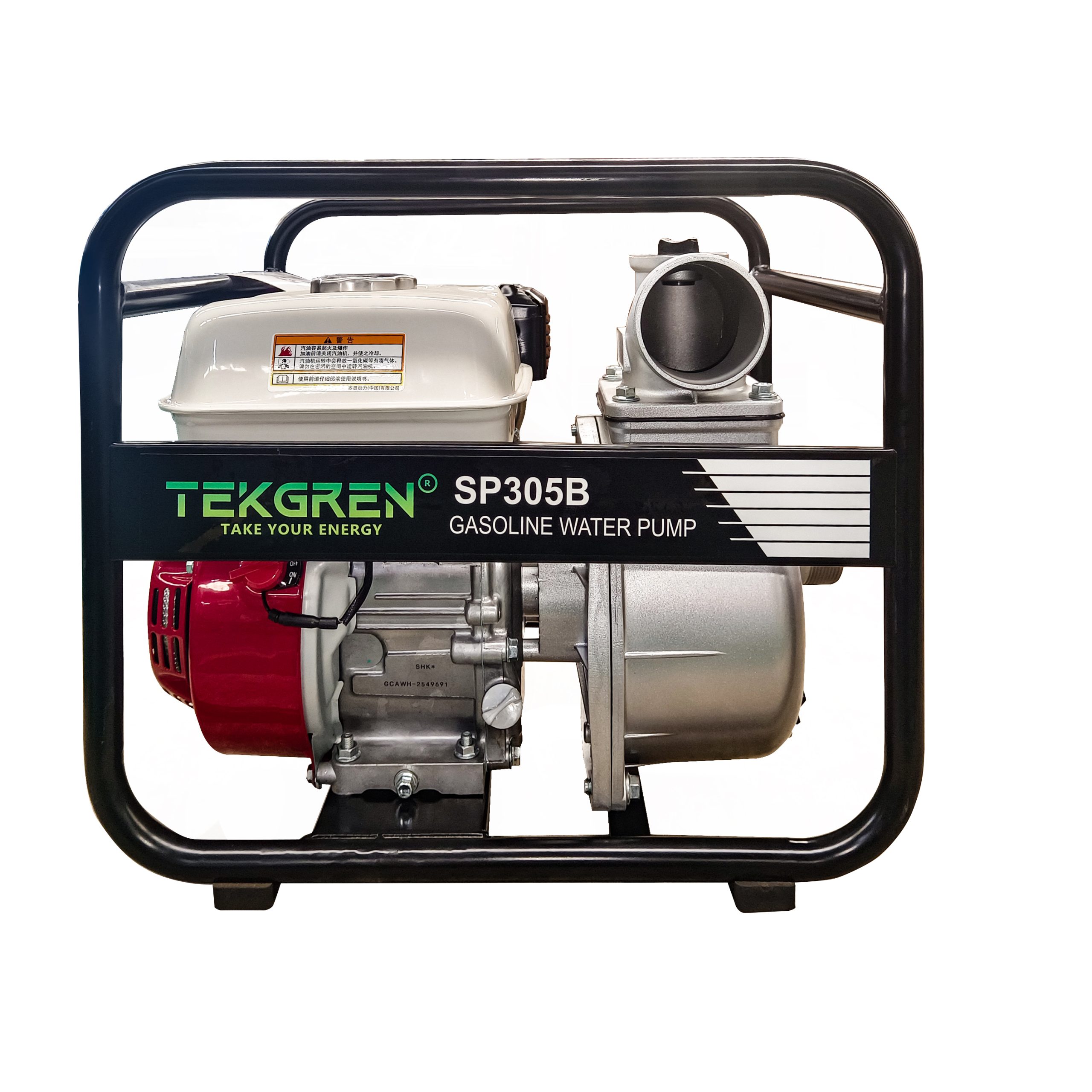 Motopompă apă curată 3”, benzină – motor Honda GX160, pornire manuală