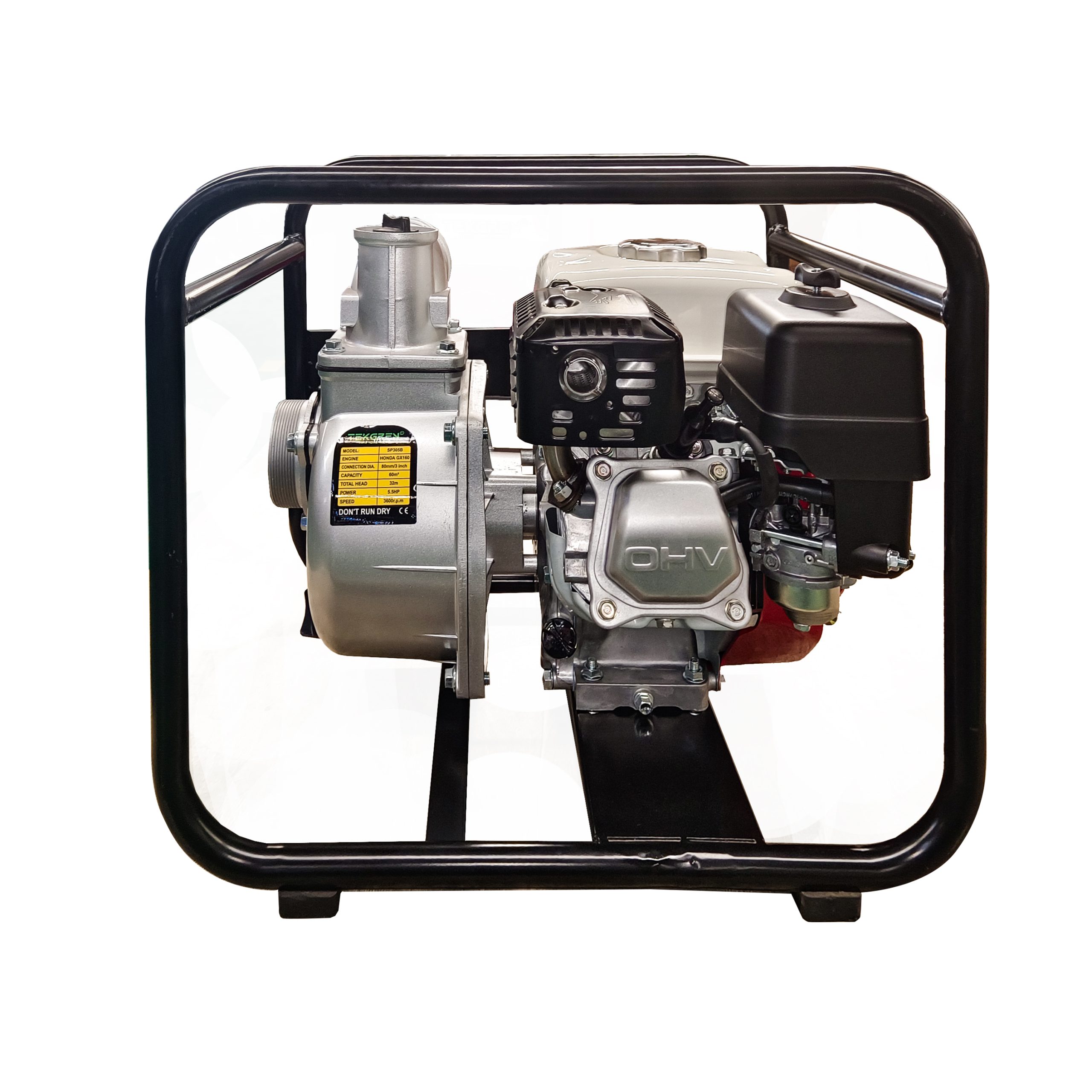 Motopompă apă curată 3”, benzină – motor Honda GX160, pornire manuală - imagine 2